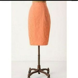 Anthro Discreet Designs Geometric Pencil Skirt